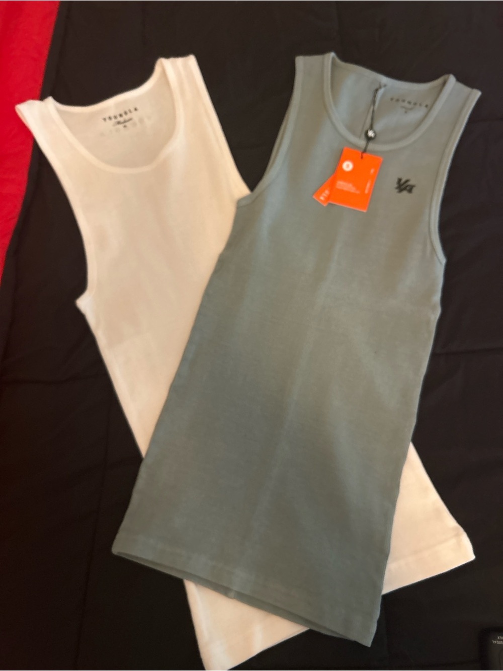 New YoungLA Men’s Sm/Mex Tank Tops in White and blue